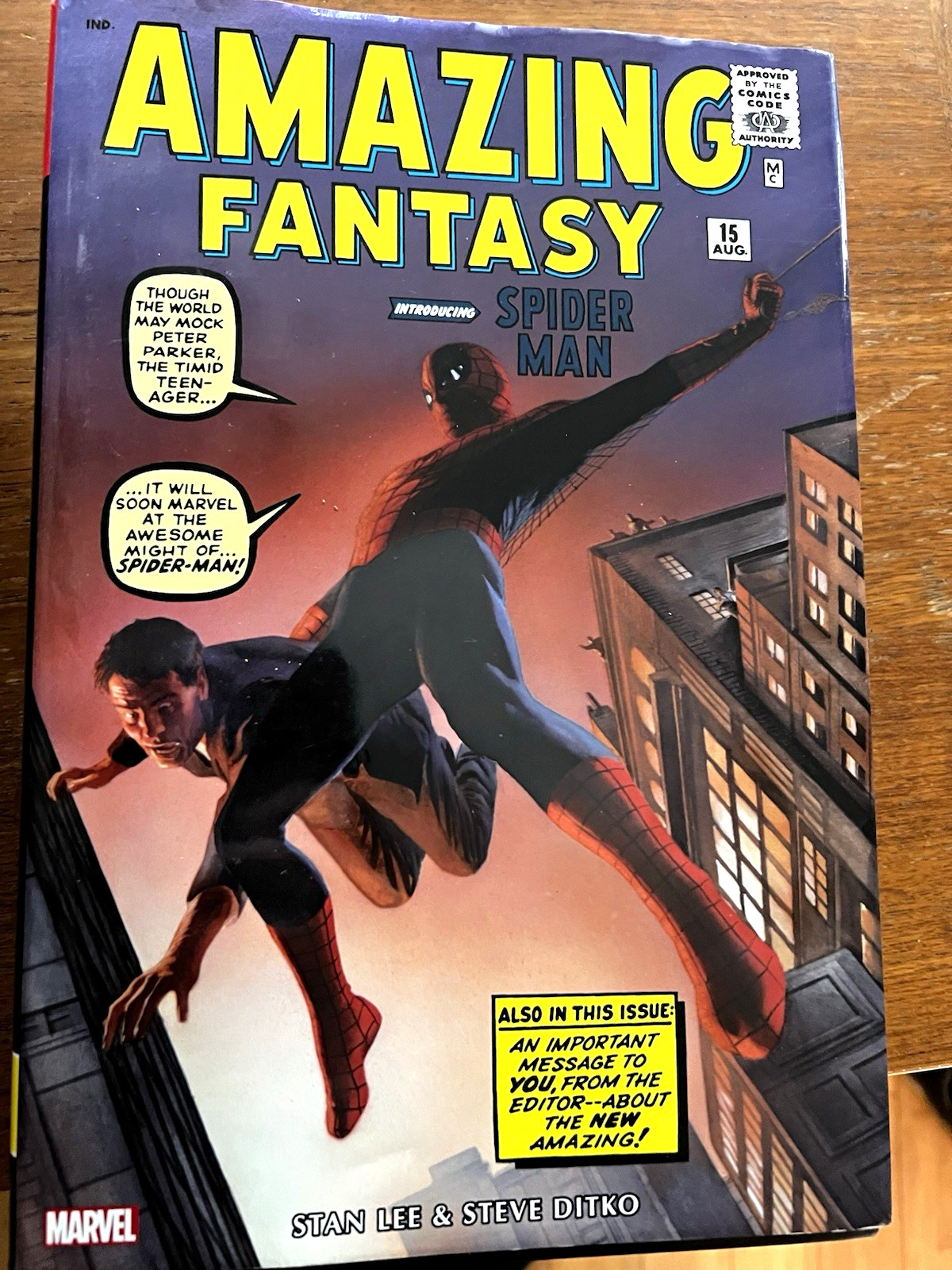 Marvel Amazing Spider-Man Omnibus Vol 1 Hardcover by Stan Lee & Ditko