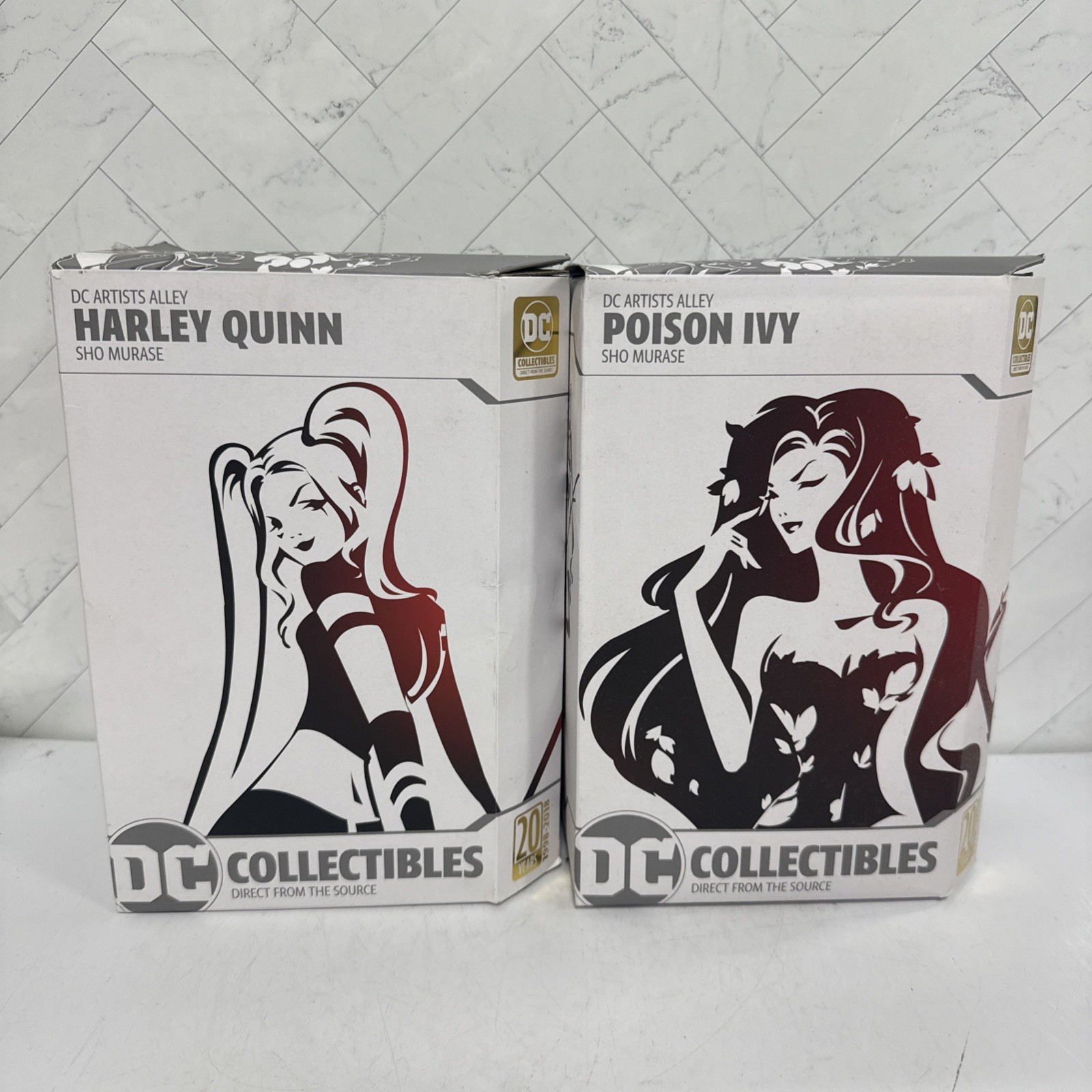 BOXES ONLY DC collectibles Artists Alley Poison Ivy and Harley Quinn Sho Murase