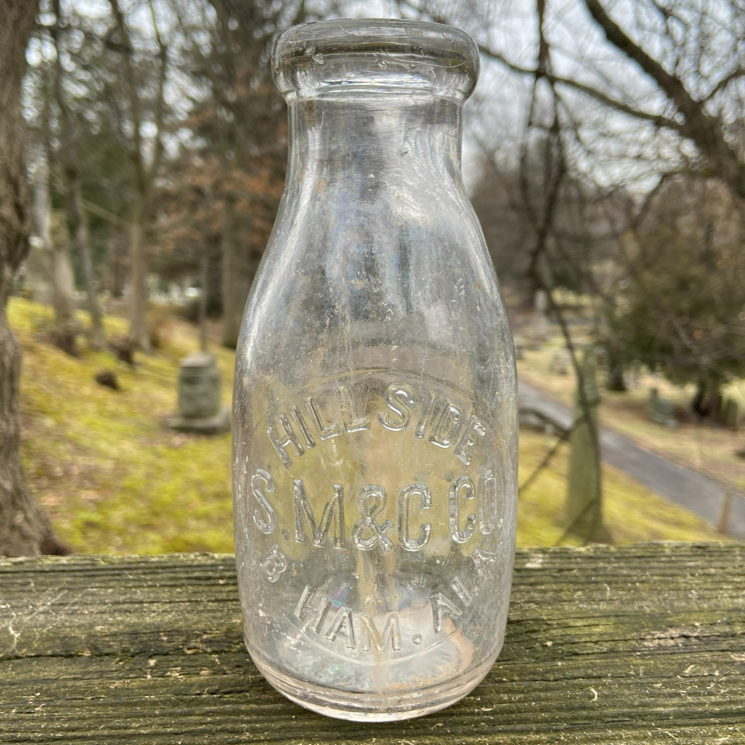 Antique BIM Hillside S.M. & C. Co. Birmingham Alabama AL Pint Milk Bottle 1900s