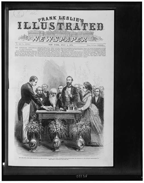 New York City NY 1871 Samuel Morse Academy of Music Telegraph Celebration
