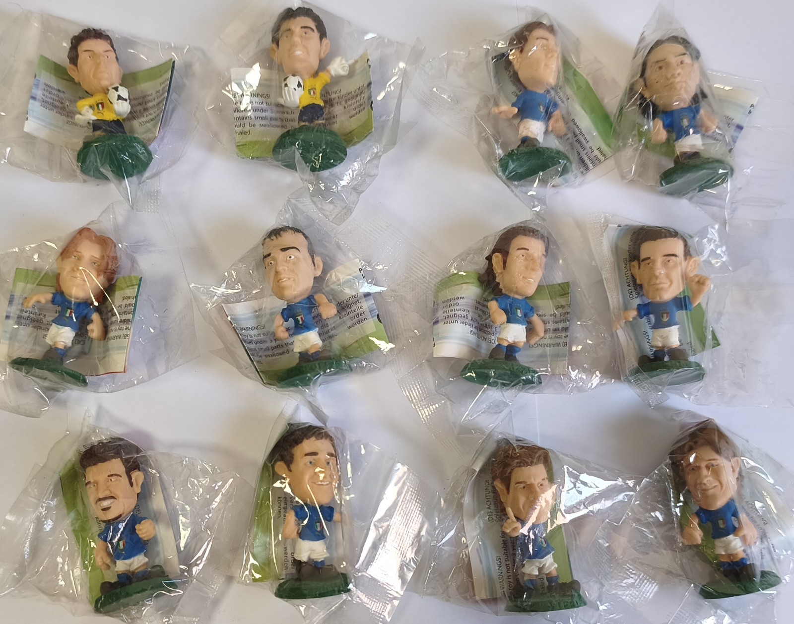 Bomberini Azzurri 3D 2004 12 Calciatori Lotto Italia Totti Buffon Vieri Nesta