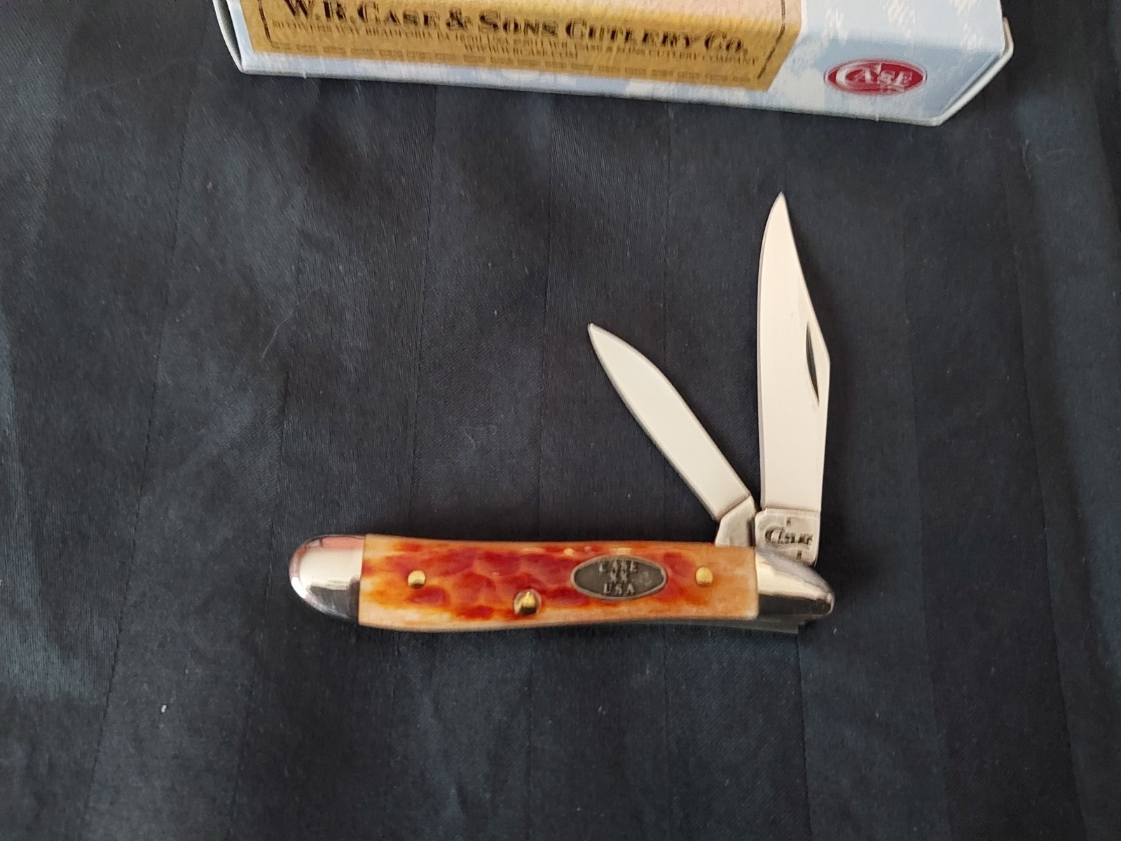Case XX Peanut Whiskey Bone USA made 2018 Pocket Knife 6220 CV - NOS