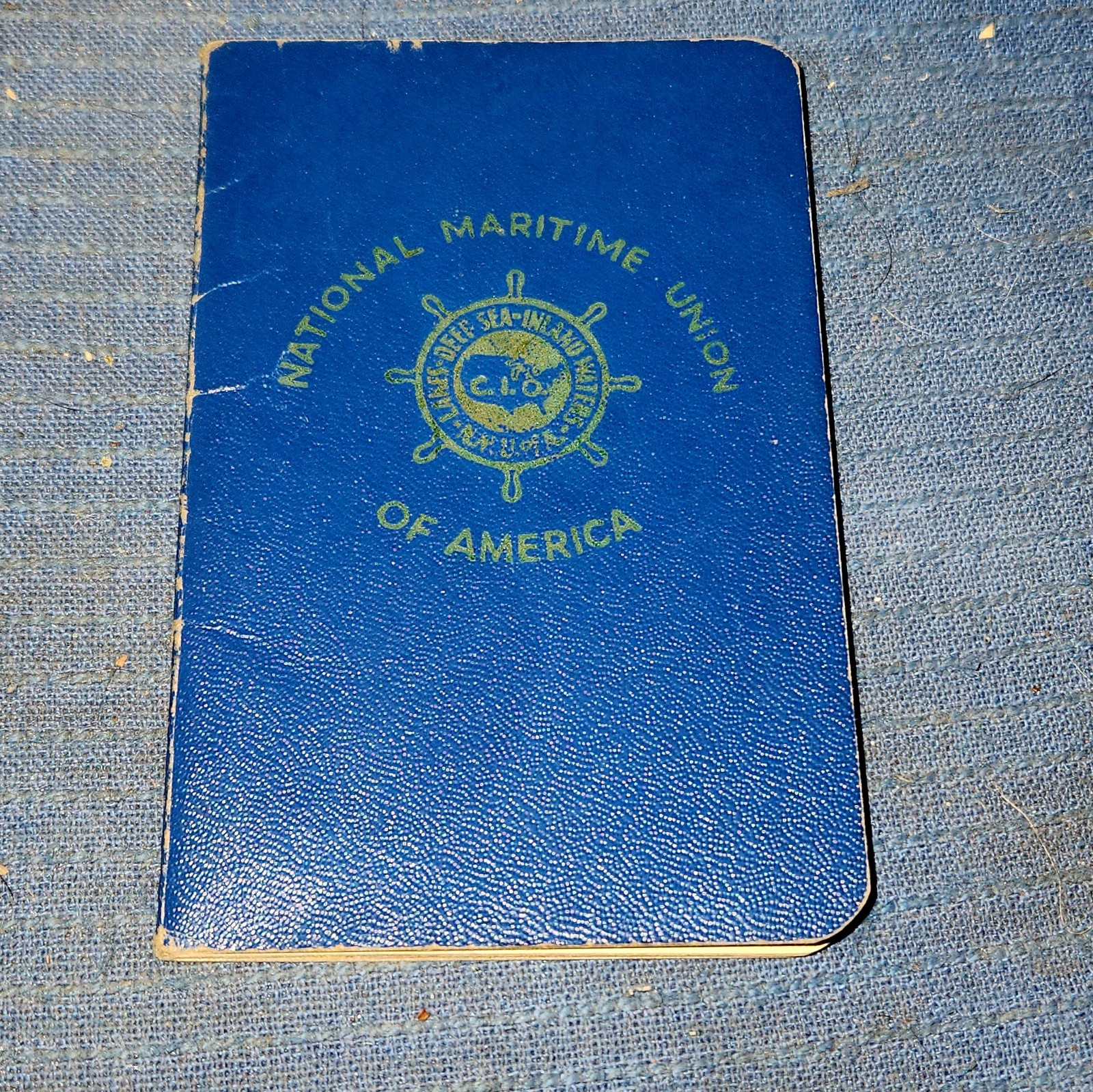 National Maritime Union of America Dues Book Named Freddie F. Kitchens 1944 WWII