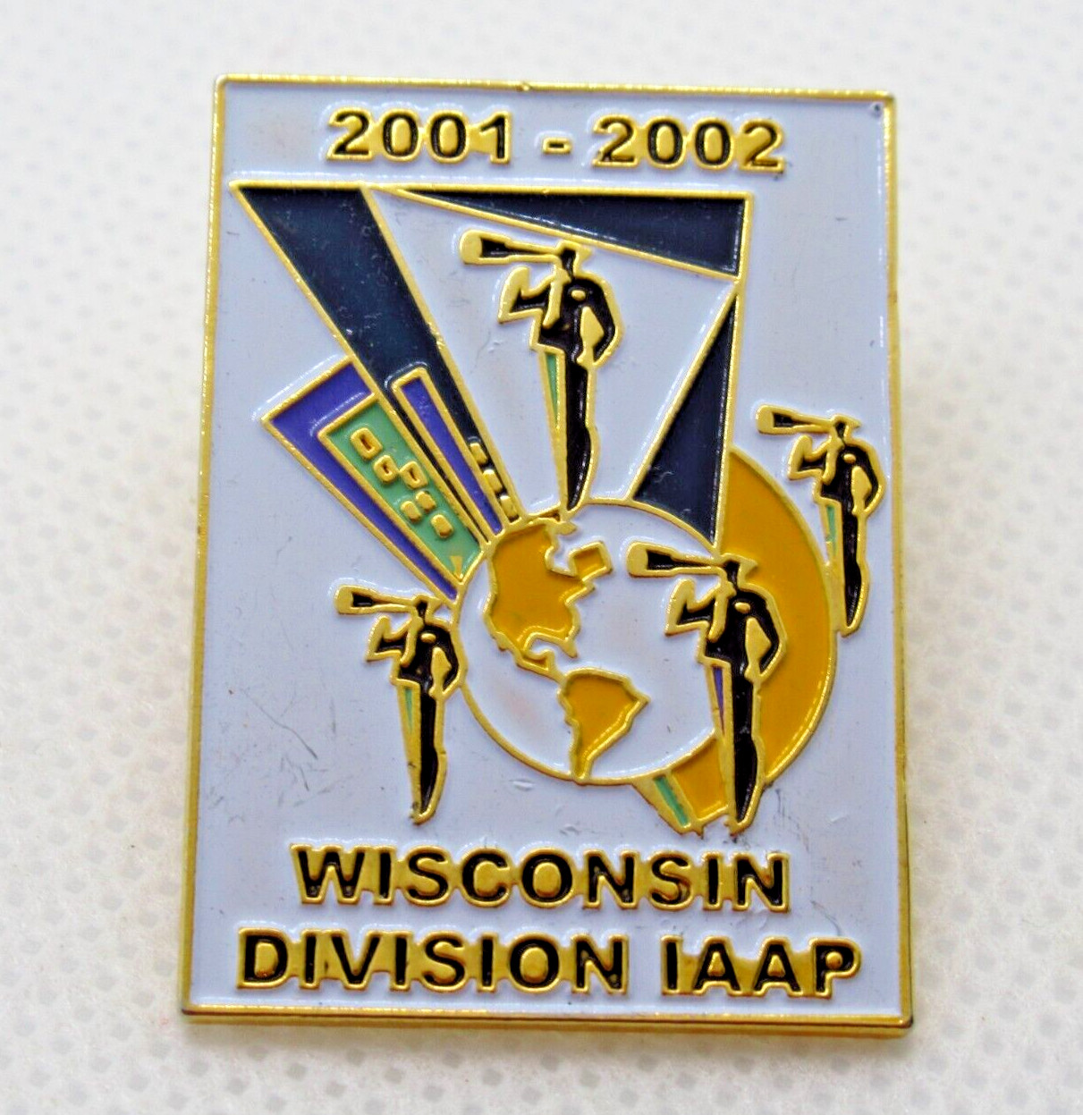 IAAP Wisconsin Division Pin 2001-2002 Administrative Professionals Lapel Vintage