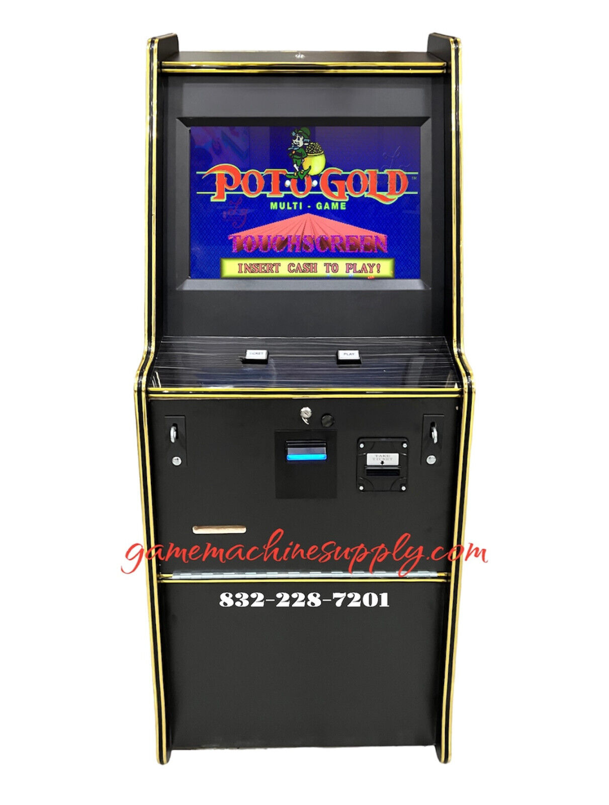 (NEW) Pot O Gold Keno 510 Standup Game Machine with Wide 22