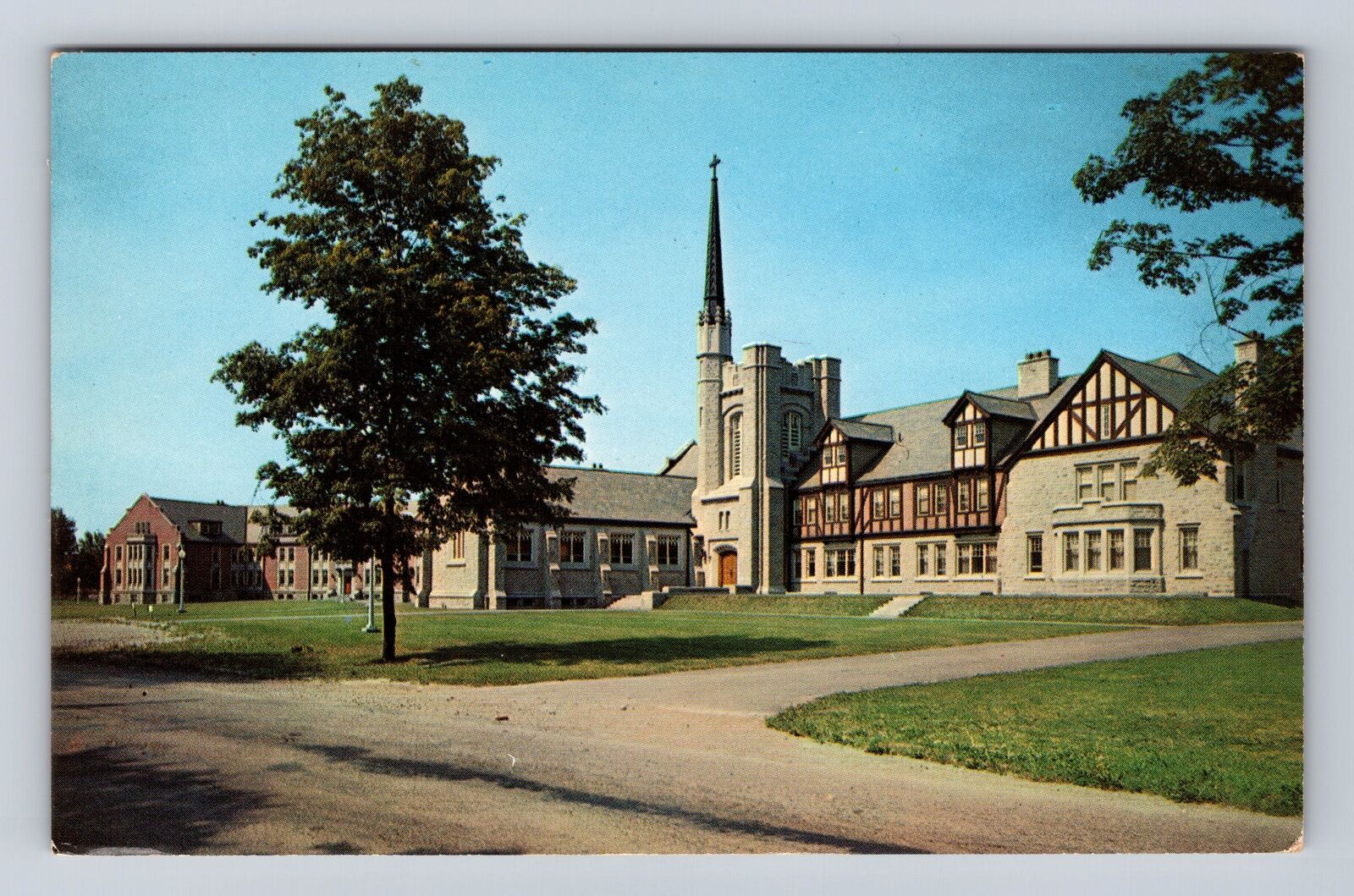 London Ontario-Canada, Huron College, Antique Vintage Souvenir Postcard