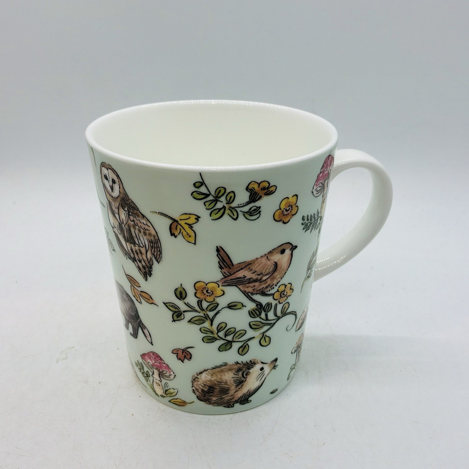 Grace Teaware 12 oz Bone China Spring Forest Friends Blue Tea Coffee Mug