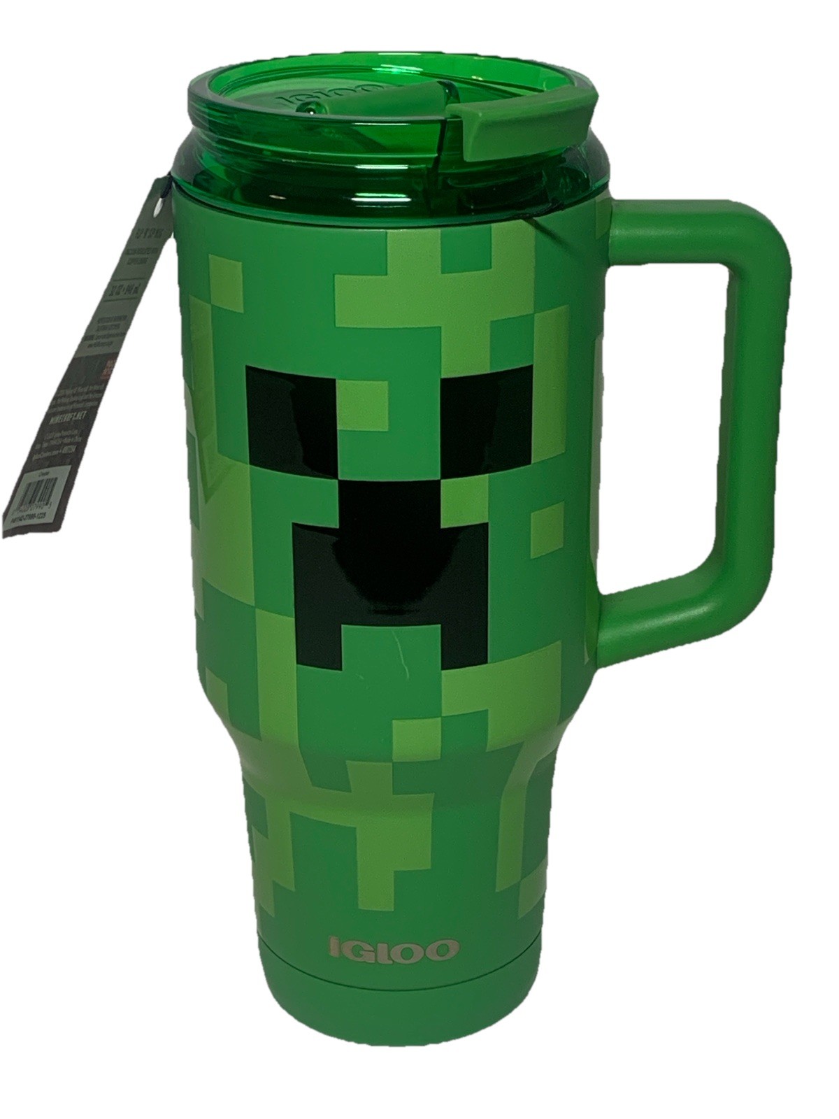 Igloo x Minecraft Green Creeper 32 oz Tumbler Travel Mug NWT