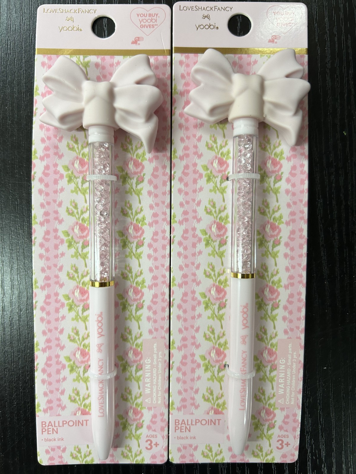 LoveShackFancy Yoobi Ballpoint Pen Set of 2 NEW 🚚✅