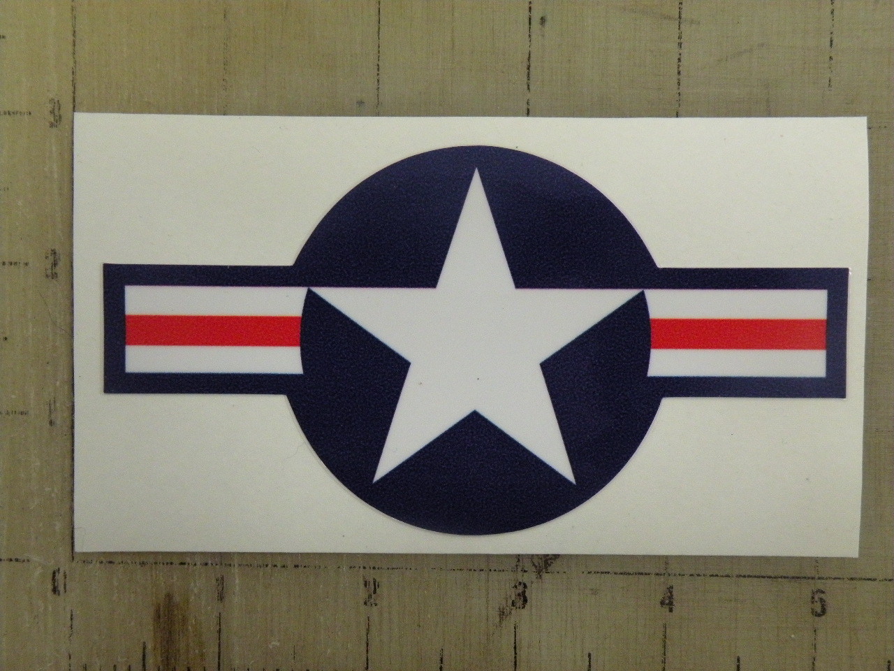 Vintage Star and Bars USAF red/wht/blu decal sticker Vintage Star and Bars USAF red/wht/blu decal sticker