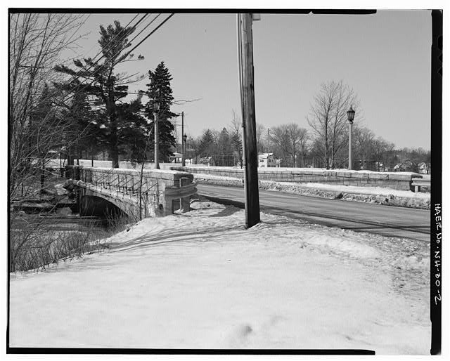 Barnstead Bridge Barnstead New Hampshire 1900s Snow Covered Road Bridge