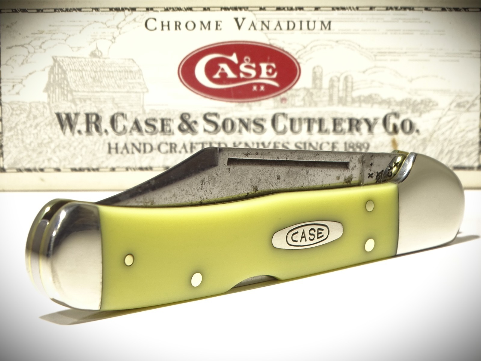 💥2000 Case XX 31549L CV ~ Copperlock ~ Carbon Steel ~ Never Sharpened ~ Used ~
