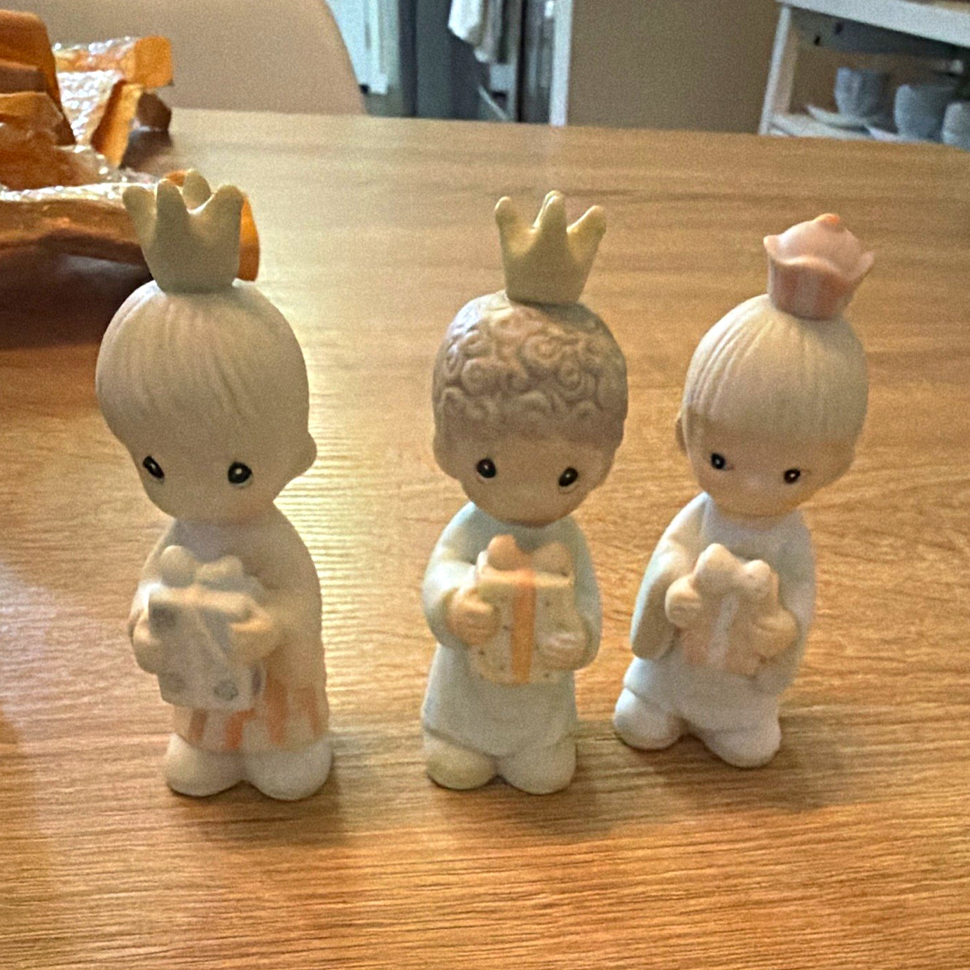 Precious Moments Porcelain Mini Nativity Set 3pc Three Kings Wise Men 213624