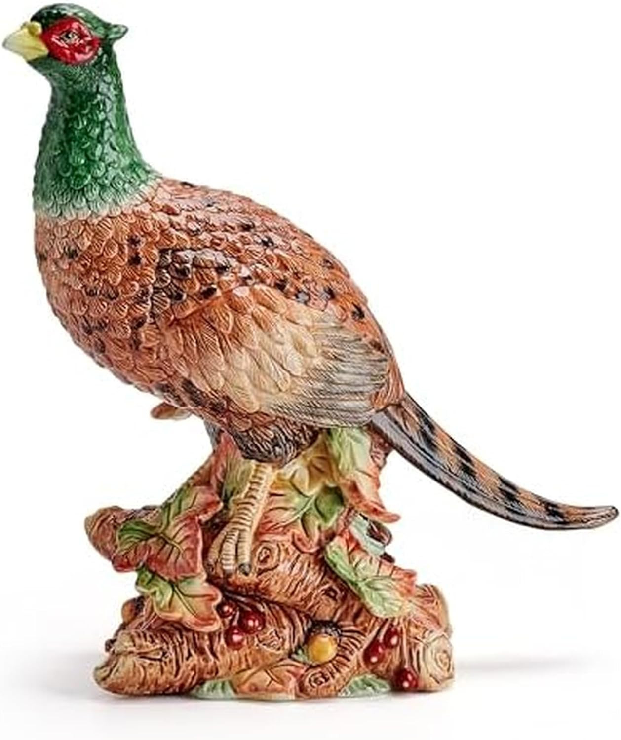 Fitz and Floyd Fall Harvest Pheasant Ceramic Figurine, 10.75 Inch