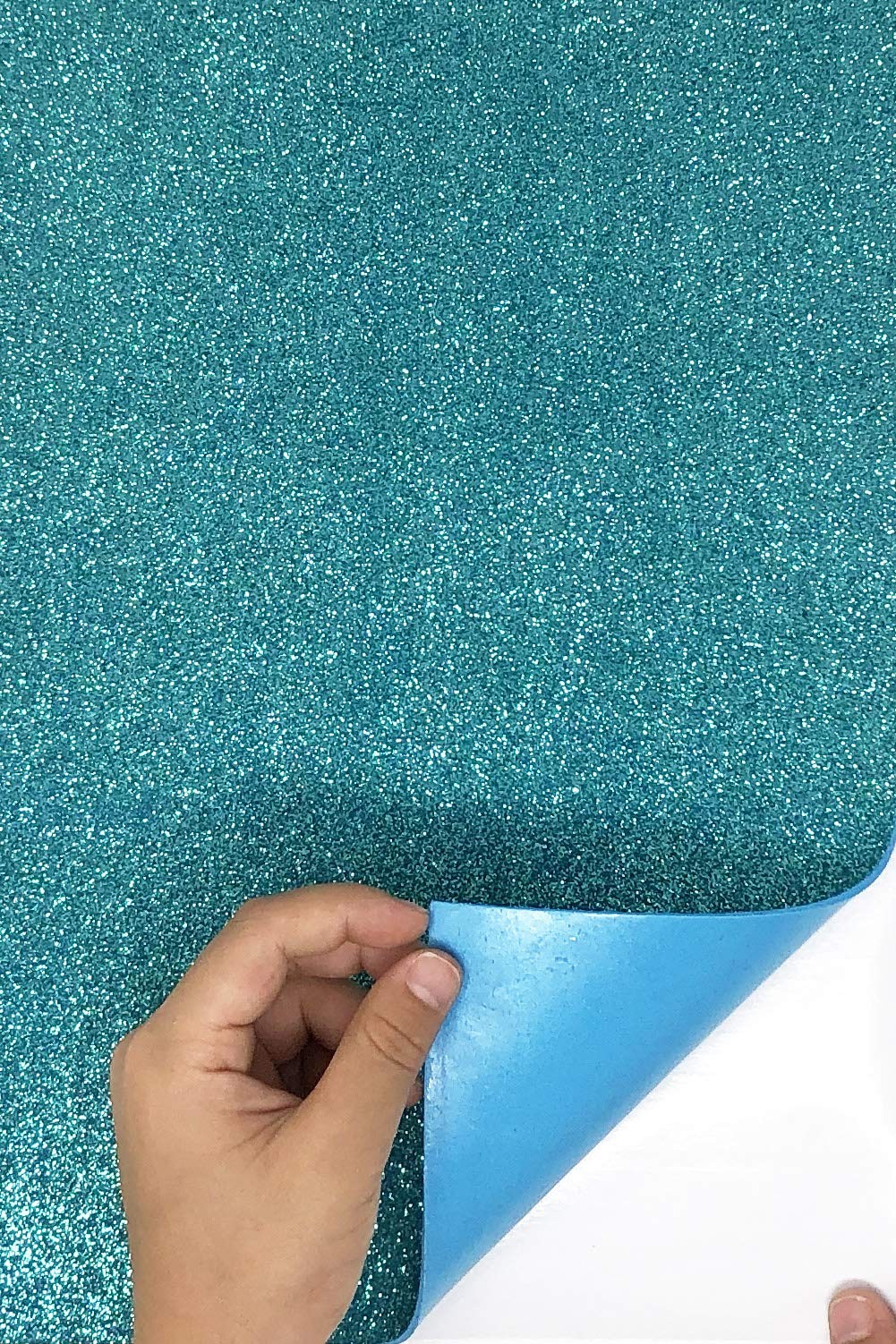 Allgala 12-Pack Self-Adhesive Glitter EVA Foam Sheets 8x12\