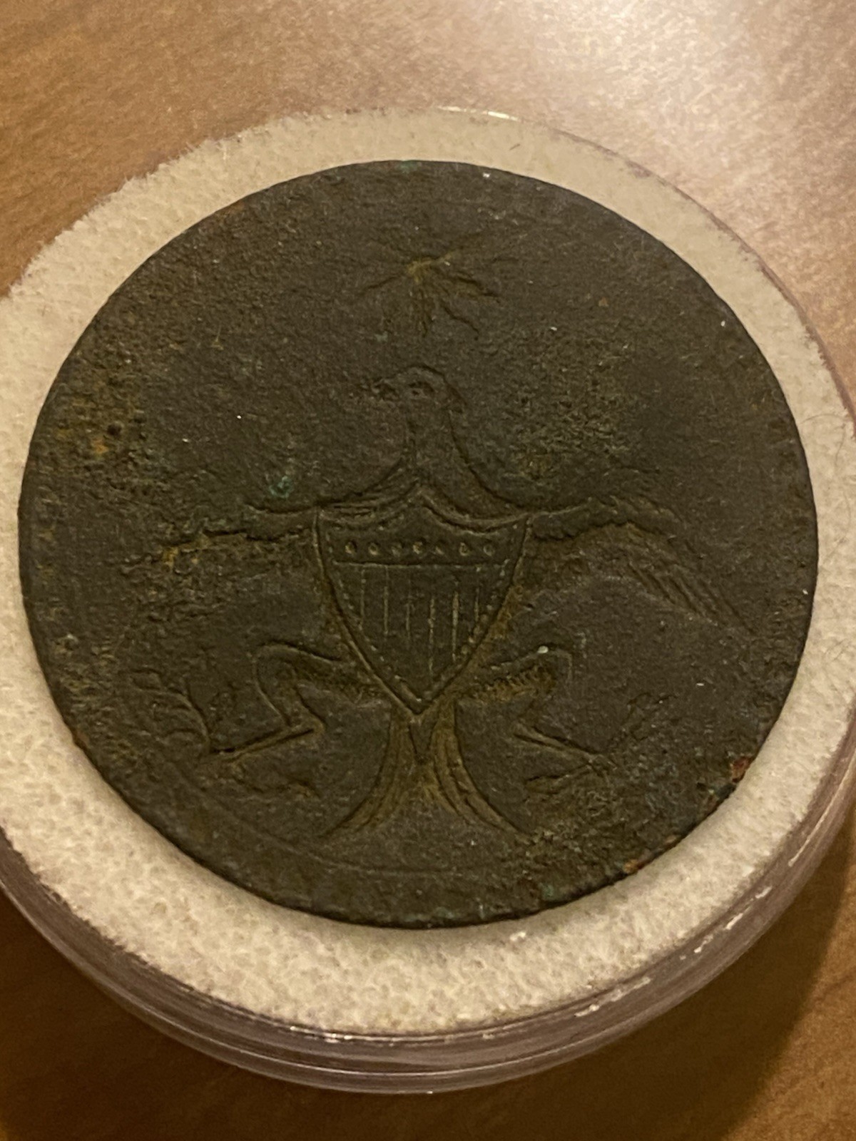 1789 Washington Inaugural Button, Eagle and Star, Cobb-17, DeWitt 1789-3c