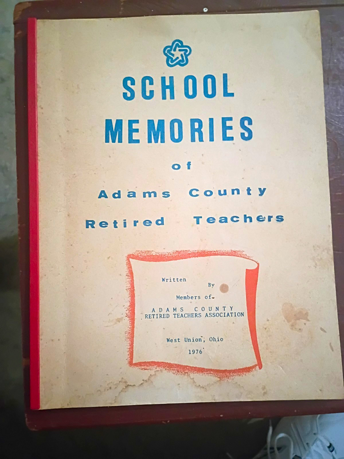School Adams County Retired Teachers  1976 Ohio West Union, Seaman, Peebles, Man