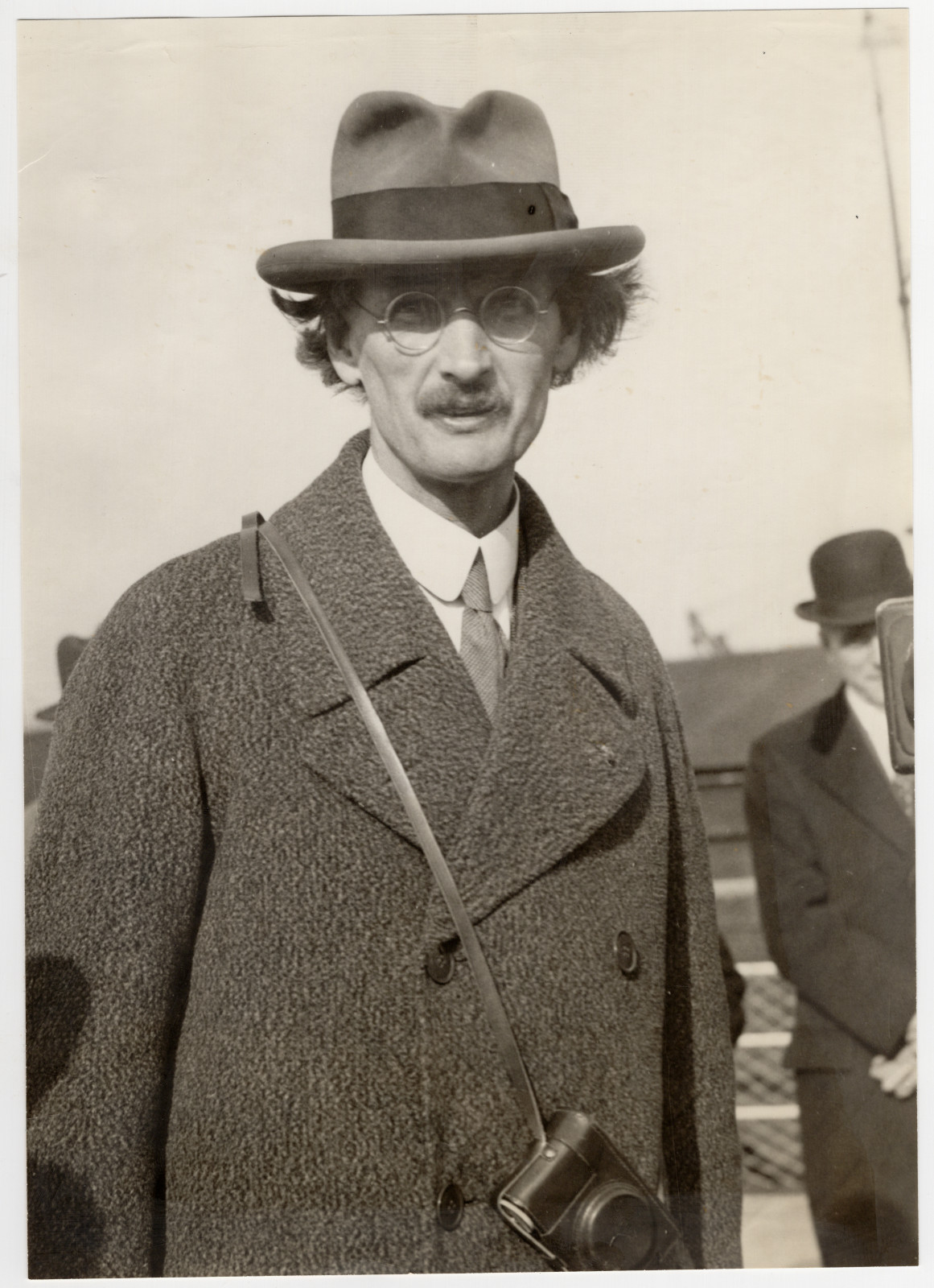 Auguste Piccard 1933 Original Press Photo Stratosphere Balloon Tintin Calculus