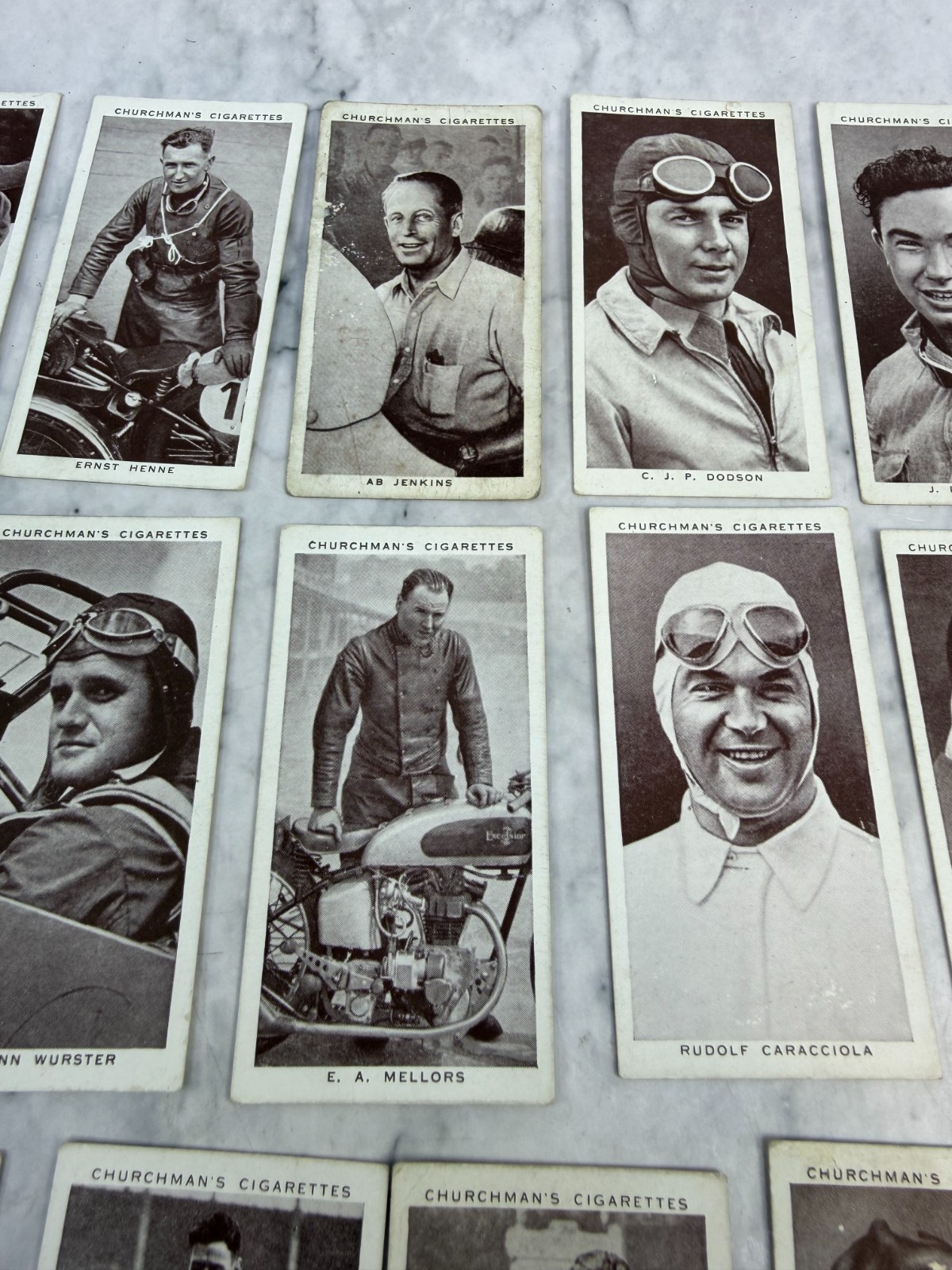 Churchman's Kings of Speed 1939 Cigarette Cards Churchman's Kings of Speed 1939 Cigarette Cards