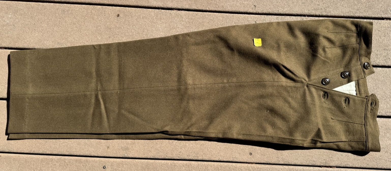 Wwii WAC Women’s Wool OD Trousers Slacks 1945 Mint Cond WW2 Sz 14 w/ Cutter Tags