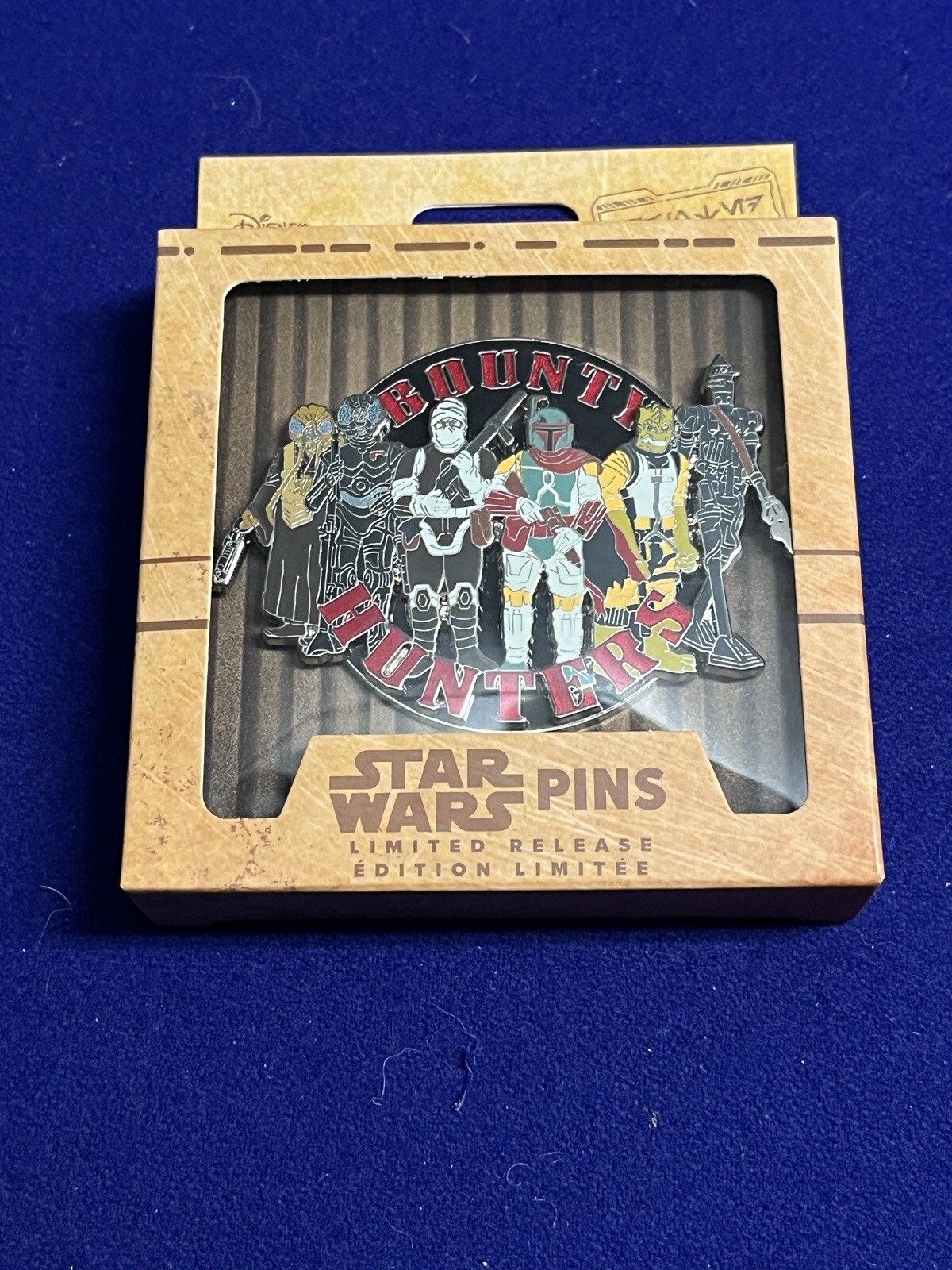 2023 Disney Parks Star Wars Bounty Hunter Mini Jumbo Boba Fett LR Pin New