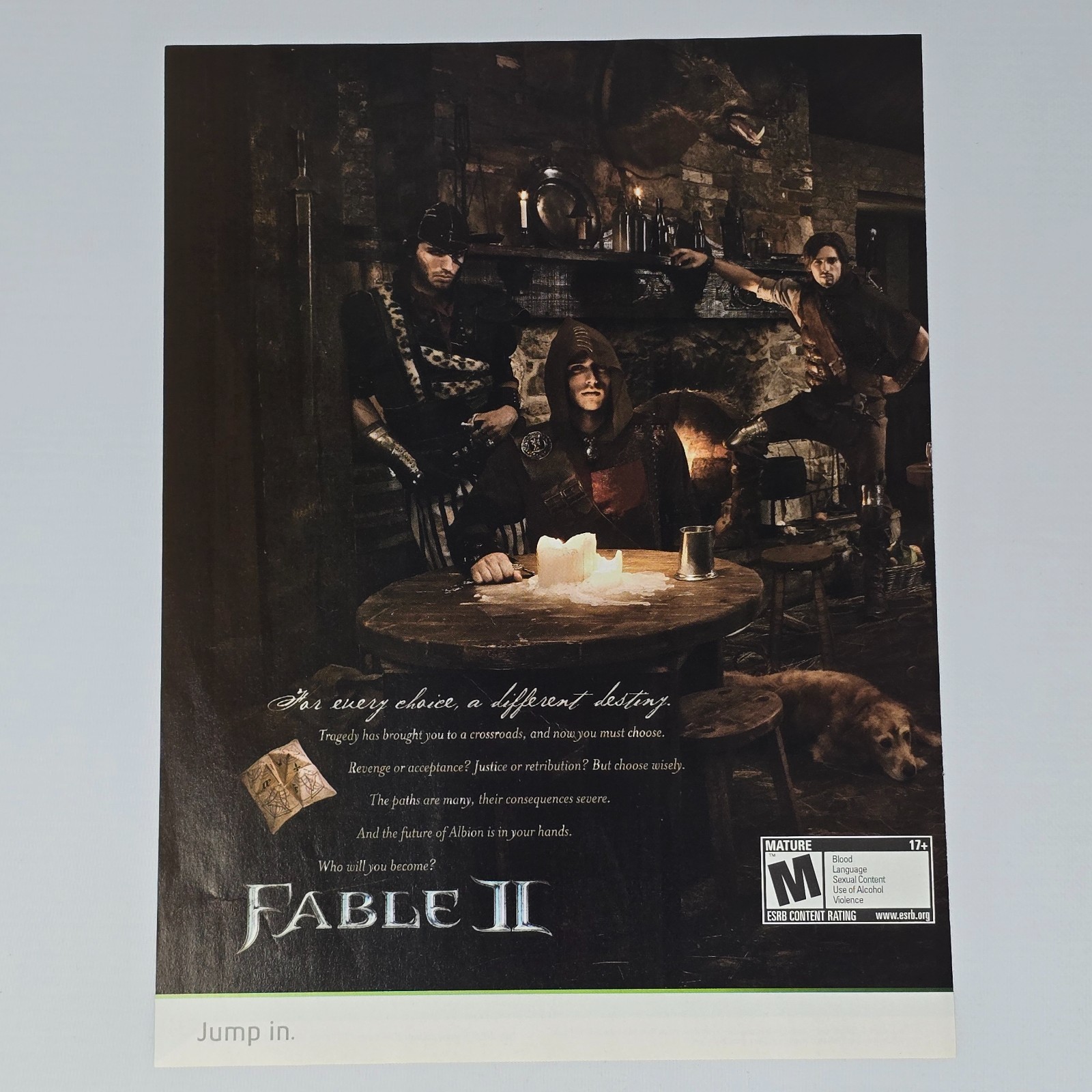 Fable 2 Xbox 360 A Different Destiny Print Ad/Poster