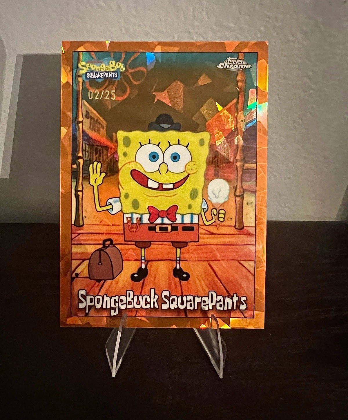 Topps 2025 Chrome SpongeBob 25 #54 SpongeBuck SquarePants 02/25