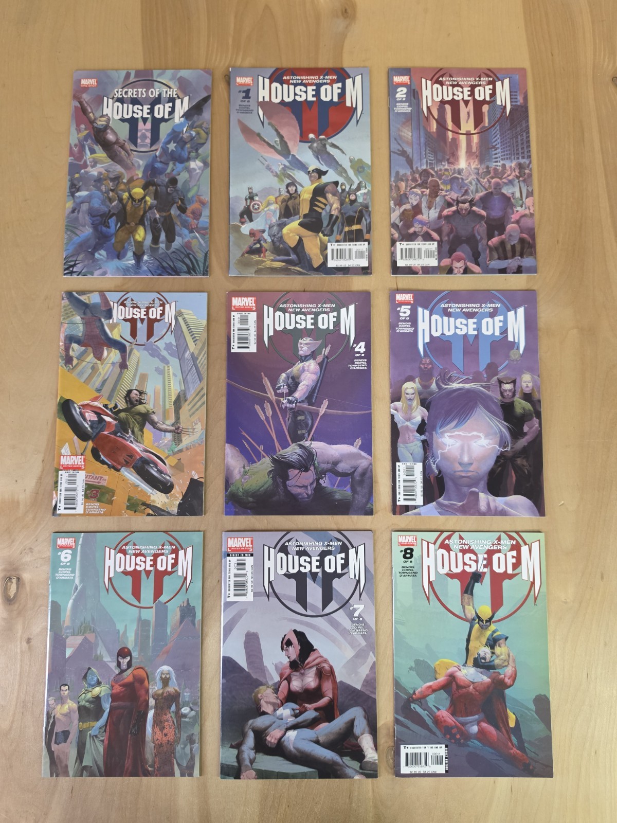 HOUSE OF M #1-8 Full Run 2005 Marvel Comics Complete Series Plus One Shot