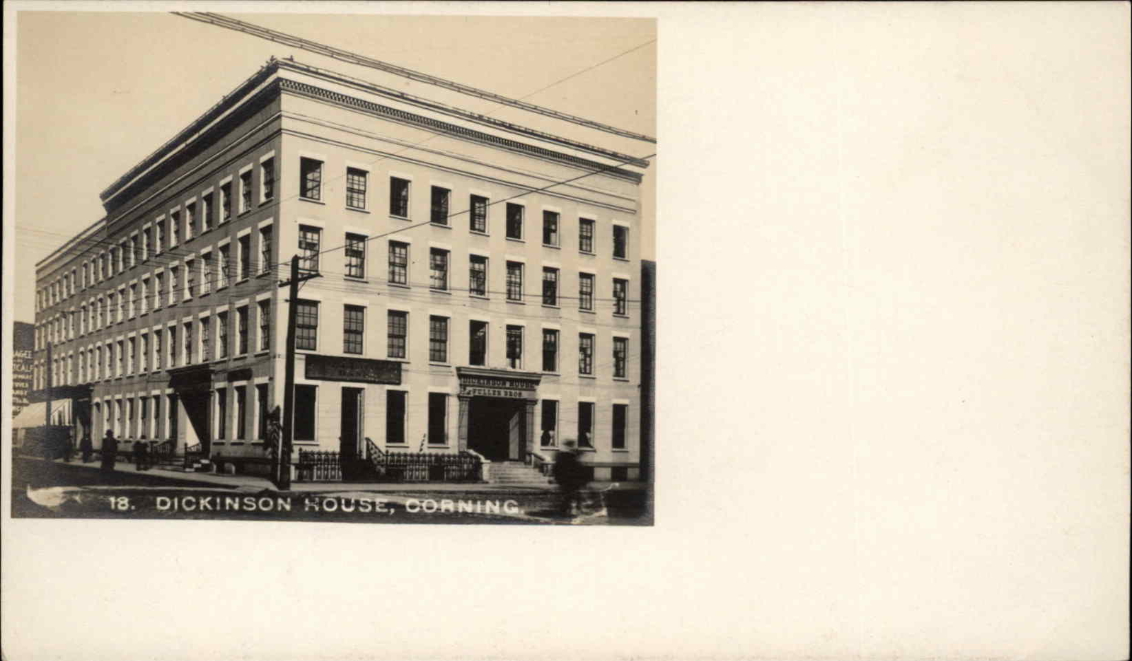 Corning NY Dickinson House c1905 Real Photo Postcard Corning NY Dickinson House c1905 Real Photo Postcard