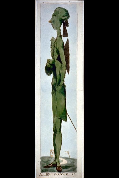 Photo:William Pitt 1806 An Evergreen Caricature Hand-Coloured Etching