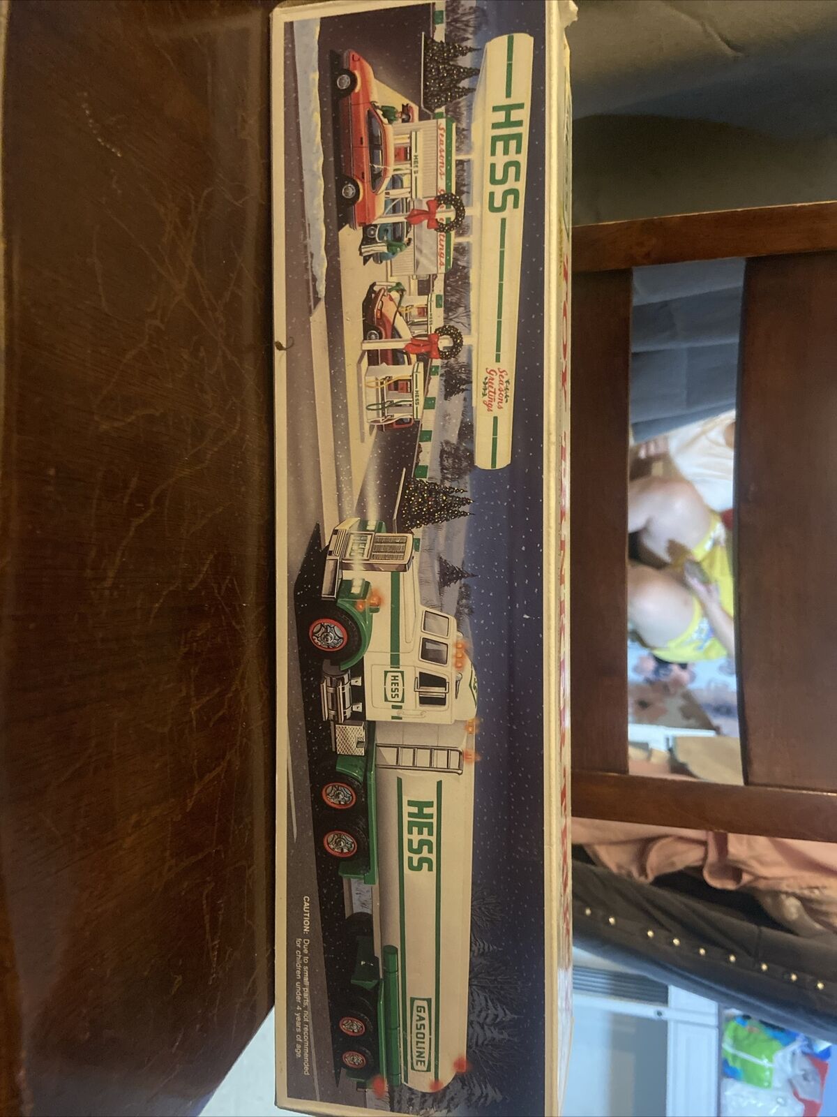 1990 HESS Toy Tanker Truck  Original Box Open Box Missing Inserts