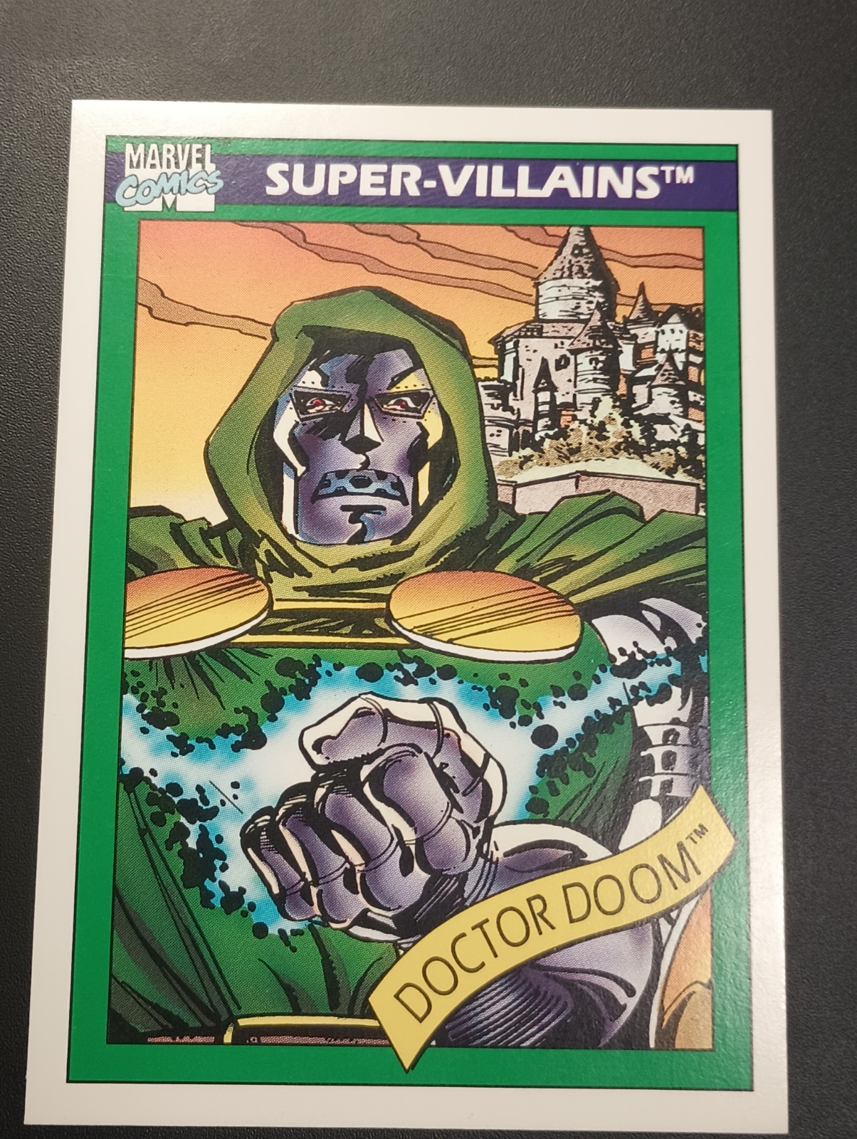 DR. DOCTOR DOOM 1990 MARVEL UNIVERSE BASE CARD #60 IMPEL. CARD (I)