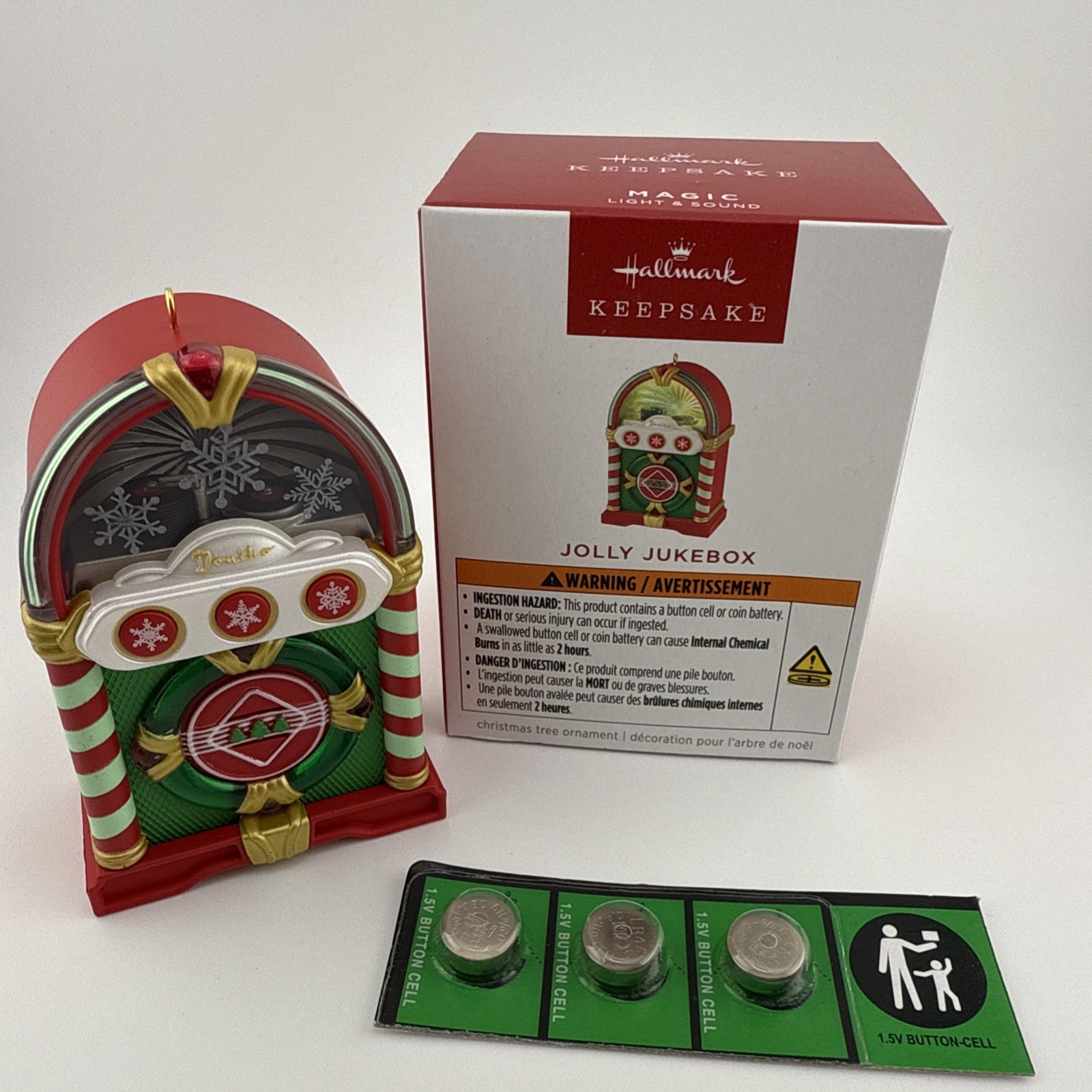 Hallmark Keepsake 2025 Jolly Jukebox Magic Light and Sound Ornament