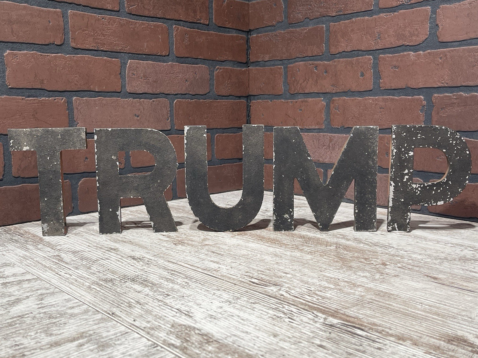 Vintage Wagner 6” TRUMP Cast Aluminum Movie Theatre Marquee Letters—FAST SHIP
