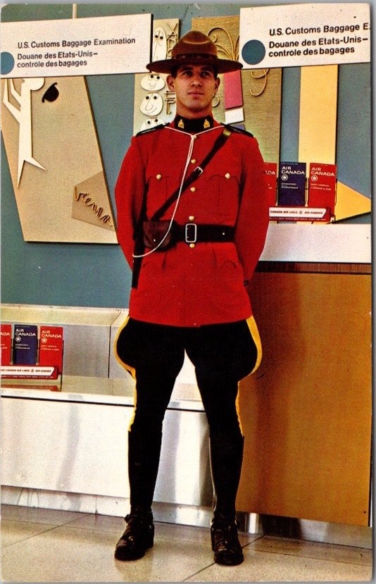 c1950s CANADA Mountie Postcard \