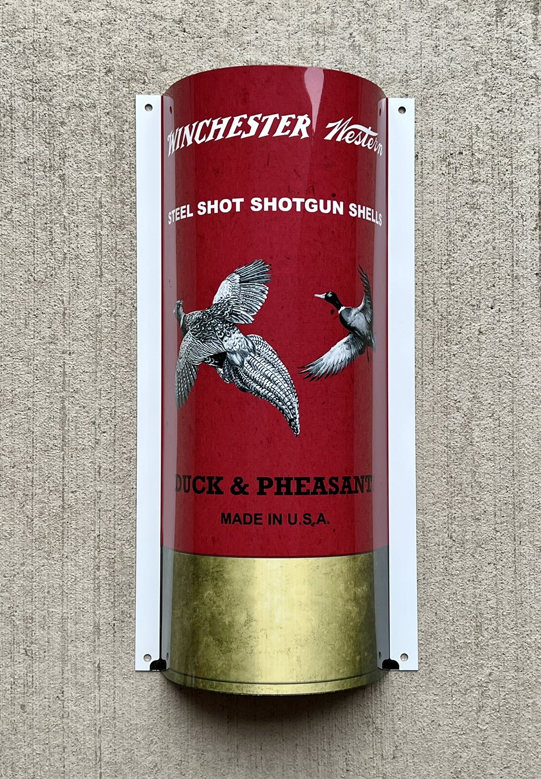WOWCurved Winchester Western Duck And Pheasant Shotgun Shells 3D Sign WOWCurved Winchester Western Duck And Pheasant Shotgun Shells 3D Sign