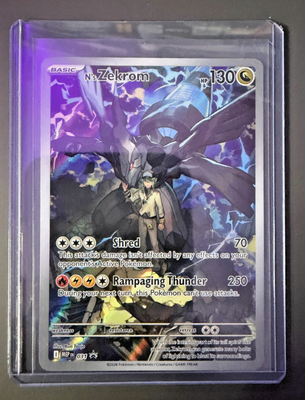 N’s Zekrom 031 Black Star Promo Ascended Heroes Pokemon TCG English Mint