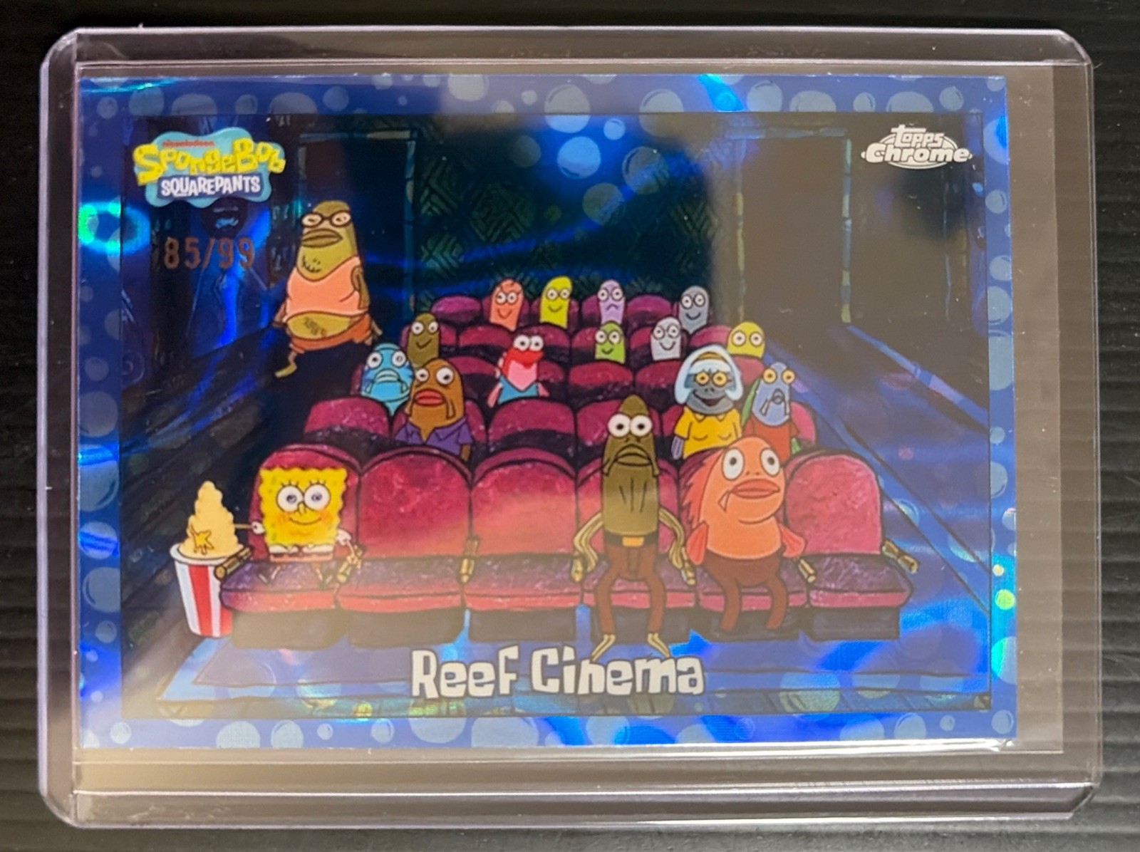 2025 TOPPS CHROME SPONGEBOB REEF CINEMA BUBBLEFRACTOR # 85/99