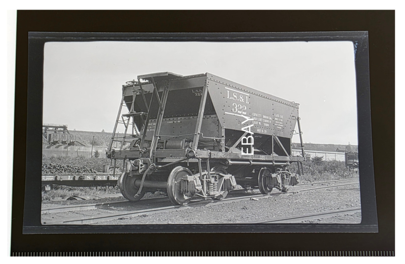 LS&I #322 Lake Superior Ishpeming Ore Jenny Marquette MI Photo Negative
