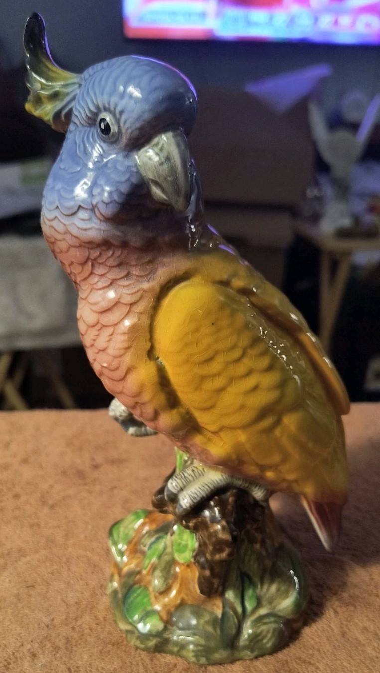 Vintage Beswick England Cockatoo Bird Figurine 1180 Good Condition No Damage