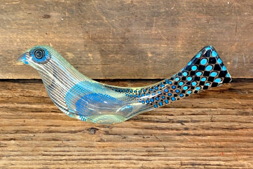 Abraham Palatnik Lucite Acrylic Op Art Bird Sculpture Vtg Modern Brazil MCM 8.5