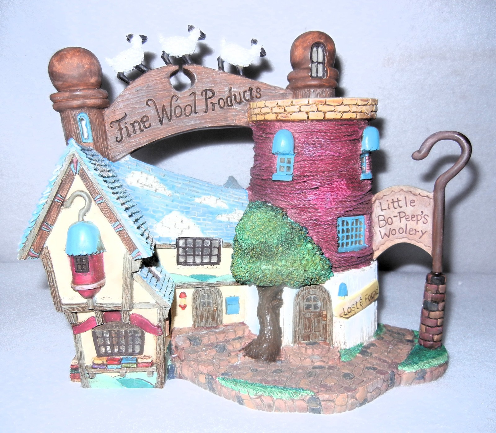Department  56 Little Bo-Peep\'s Woolery Storybook Village, 3 Piece Set, New