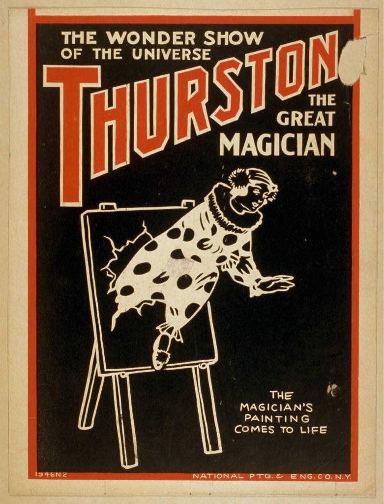 Photo:Thurston Great Magician Wonder Show of the Universe 1920s Poster