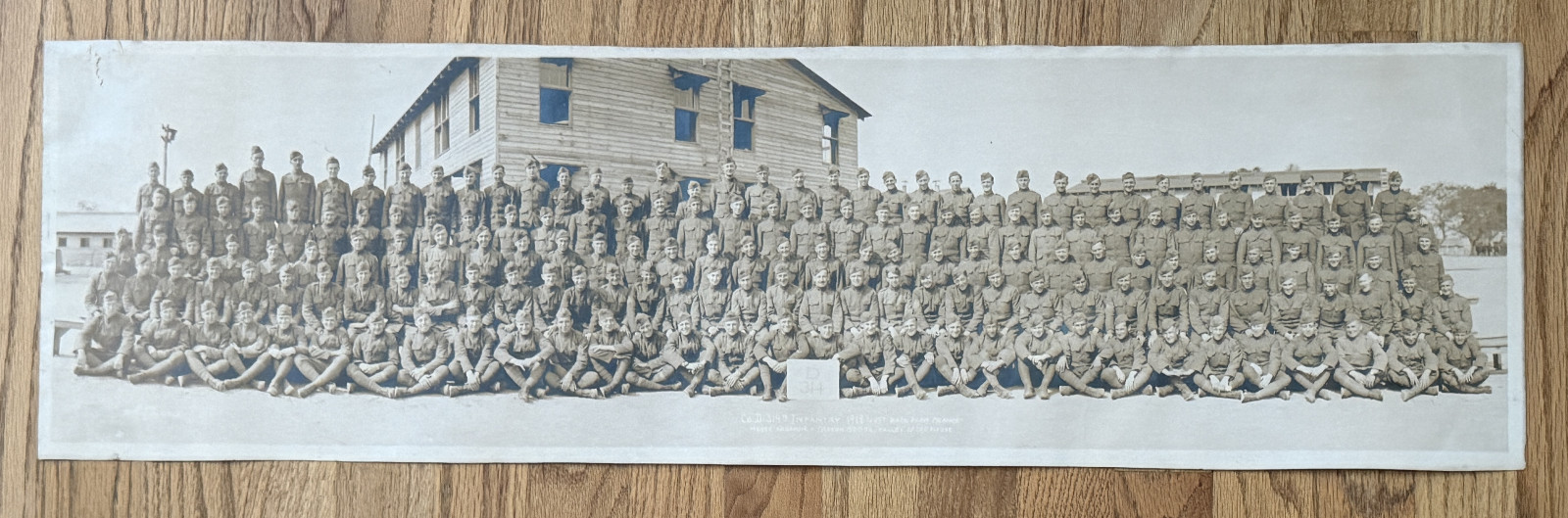 ANTIQUE WWI 314TH INFANTRY GROUP PHOTO COMPANY D TROYON SURVIVORS Meuse Argonne