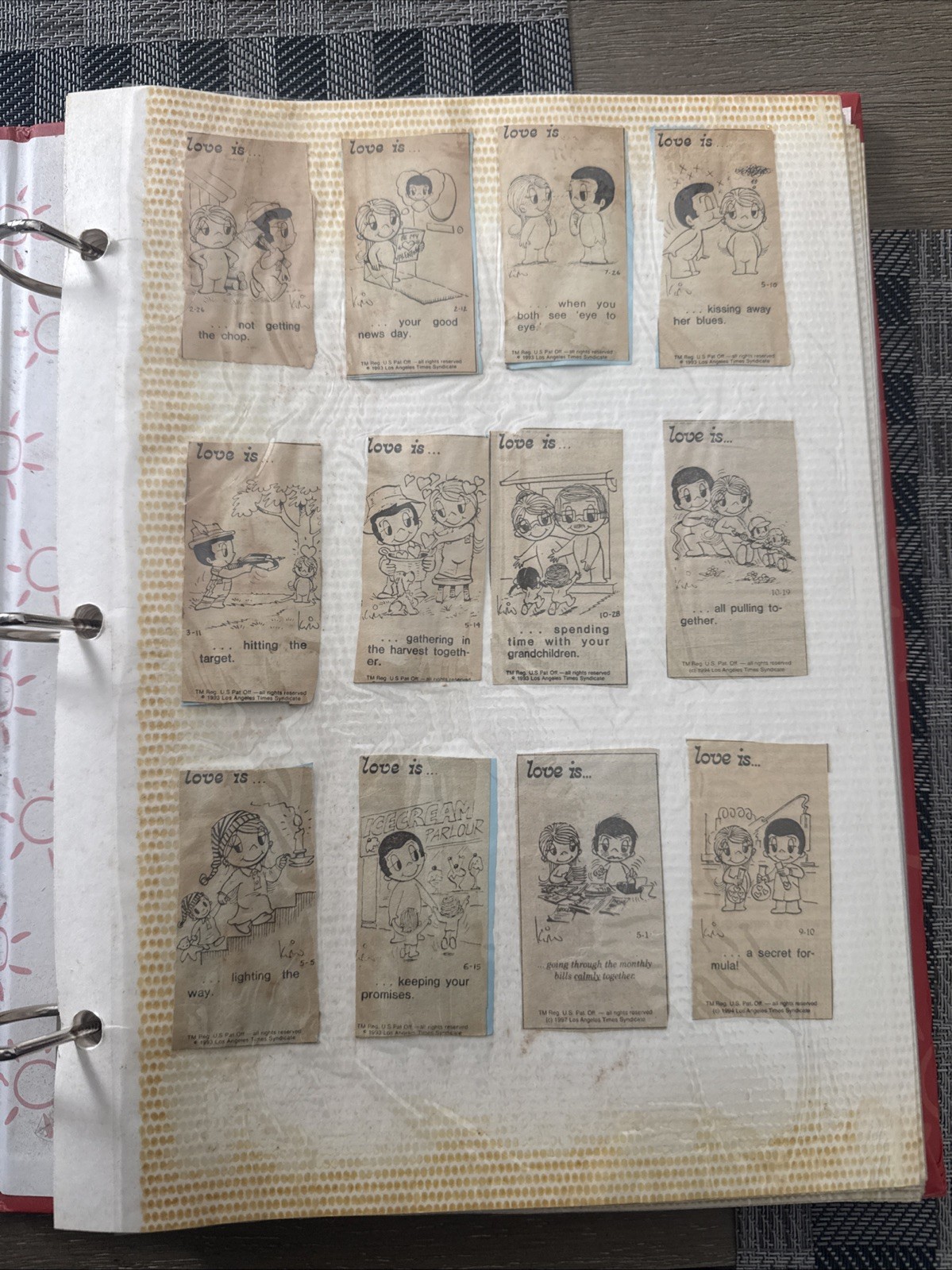235 Love is... by Kim Casali - Original Newspaper Clips for Special Occasions