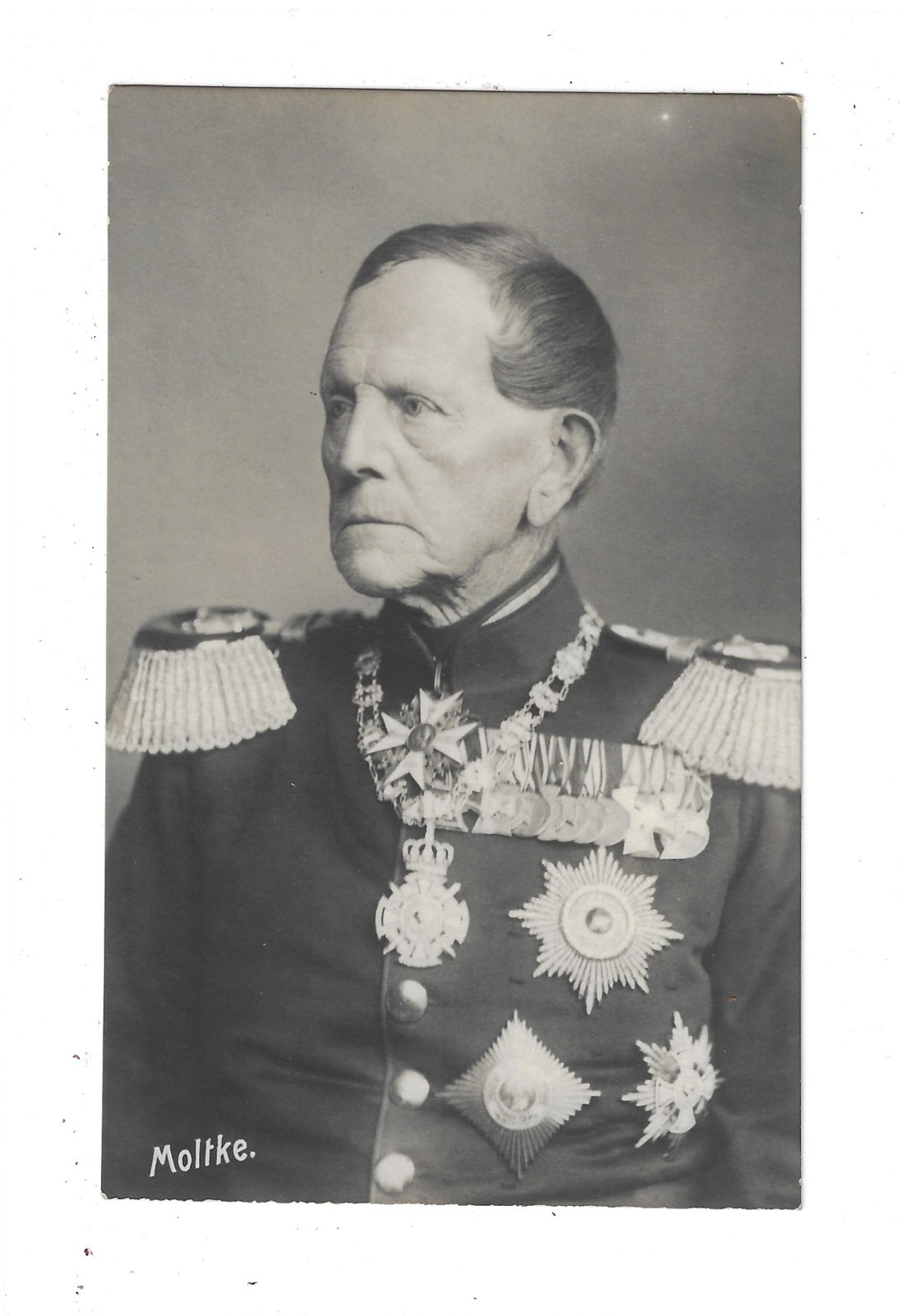 Prussian Generalfeldmarschall Helmuth von Moltke the Elder RPPC Postcard 4065