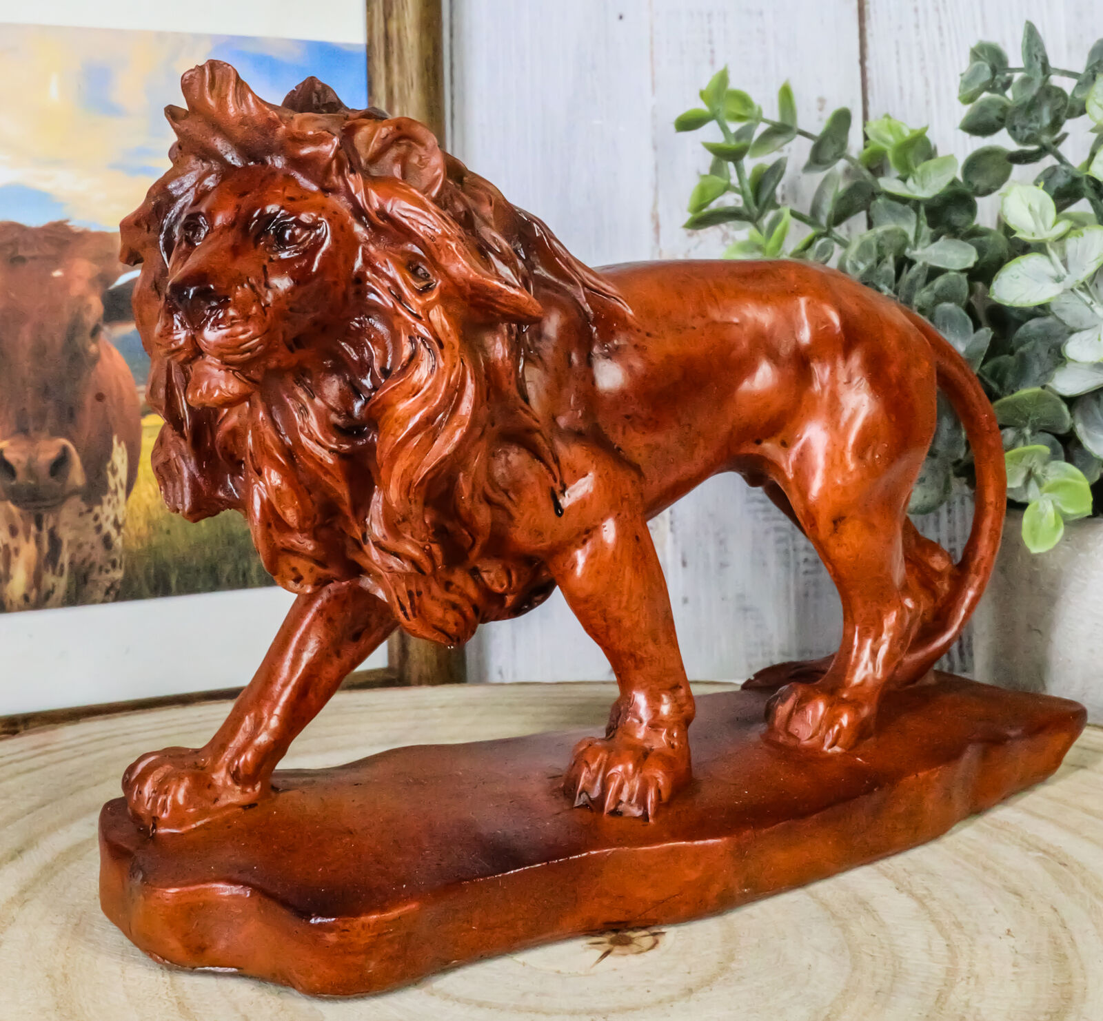Ebros King of The Safari African Lion Statue 7\