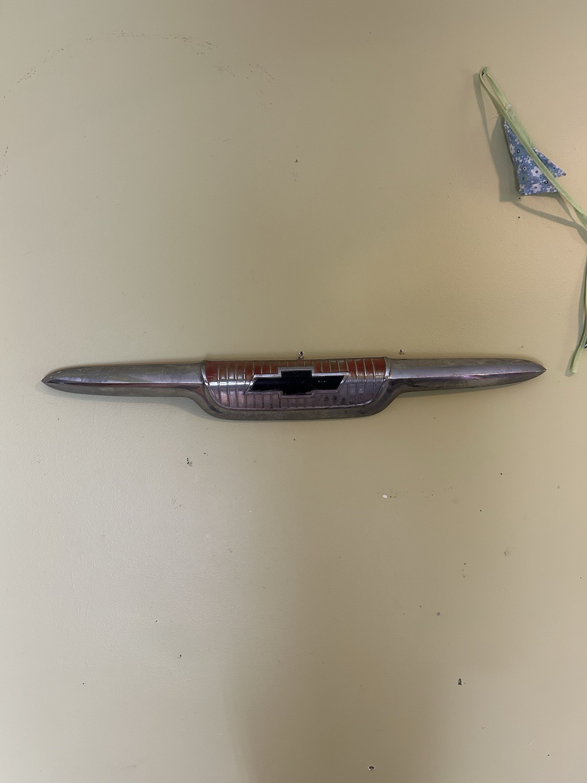 Vintage 1955 56 57 CHEVY PICKUP HOOD EMBLEM SPEAR ORNAMENT Chevrolet