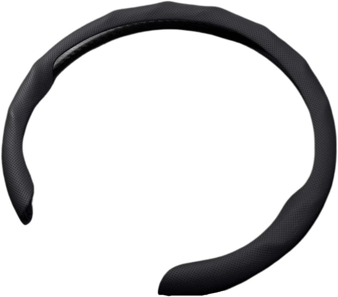 Quick Install Sporty Perforated Nappa Leather Steering Wheel Cover