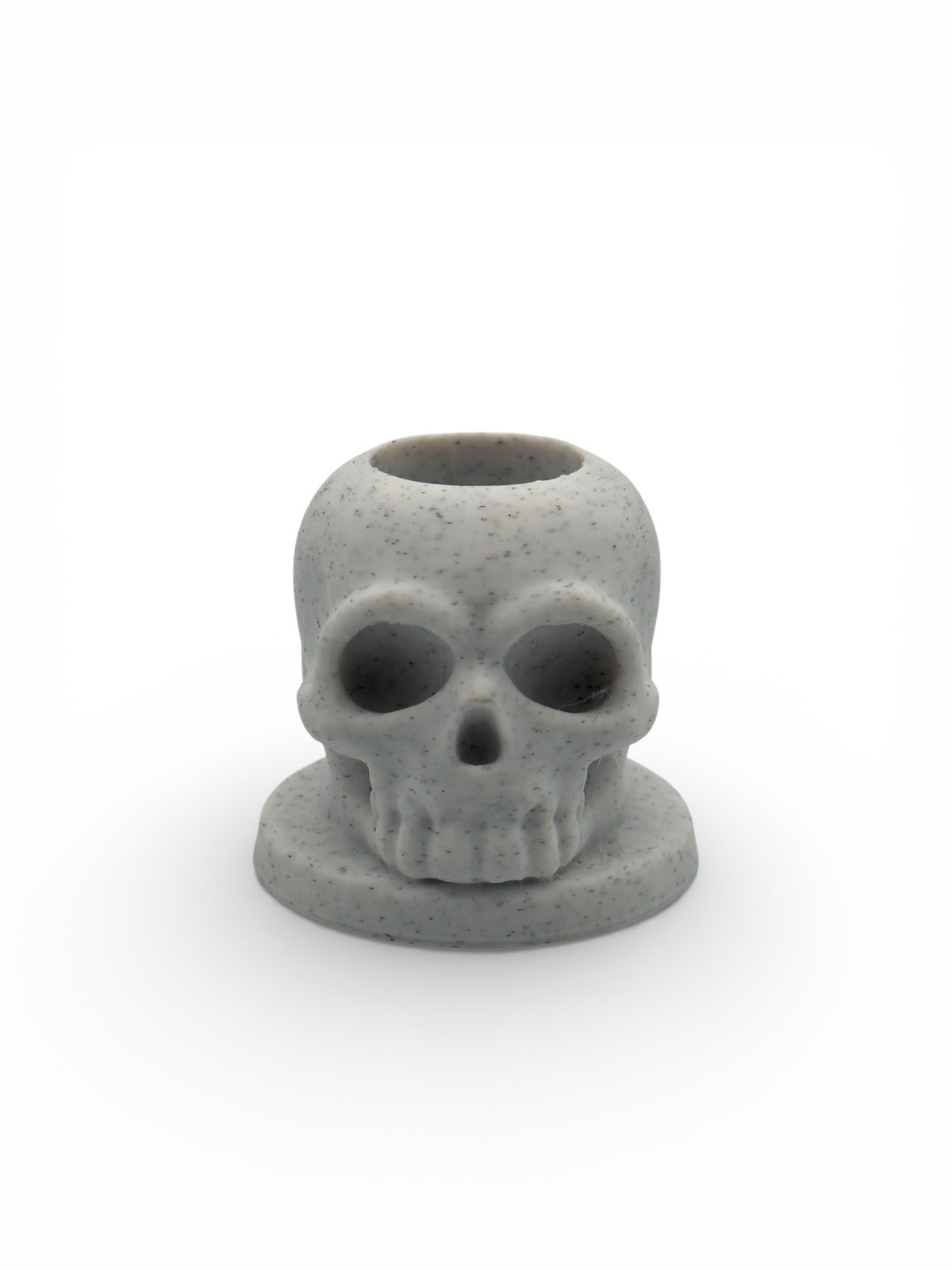 18MM Slide Bowl Stand Display Holder - Made In USA - WHITE MARBLE - SKULL 18MM Slide Bowl Stand Display Holder - Made In USA - WHITE MARBLE - SKULL
